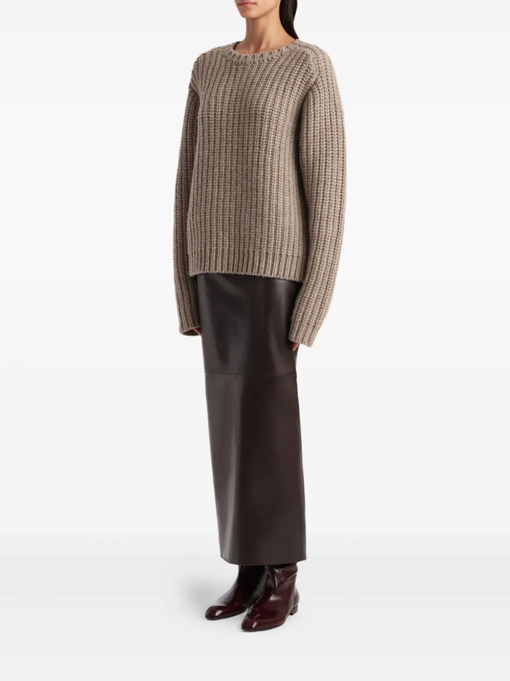 KHAITE suéter tejido de canalé Natt | Suéteres | Image 2