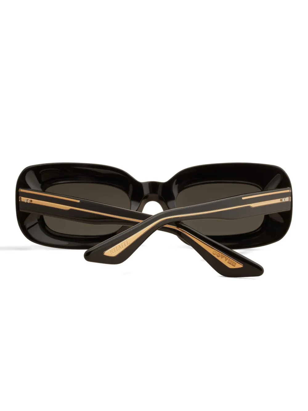 Khaite Rectangle-frame Sunglasses In Black