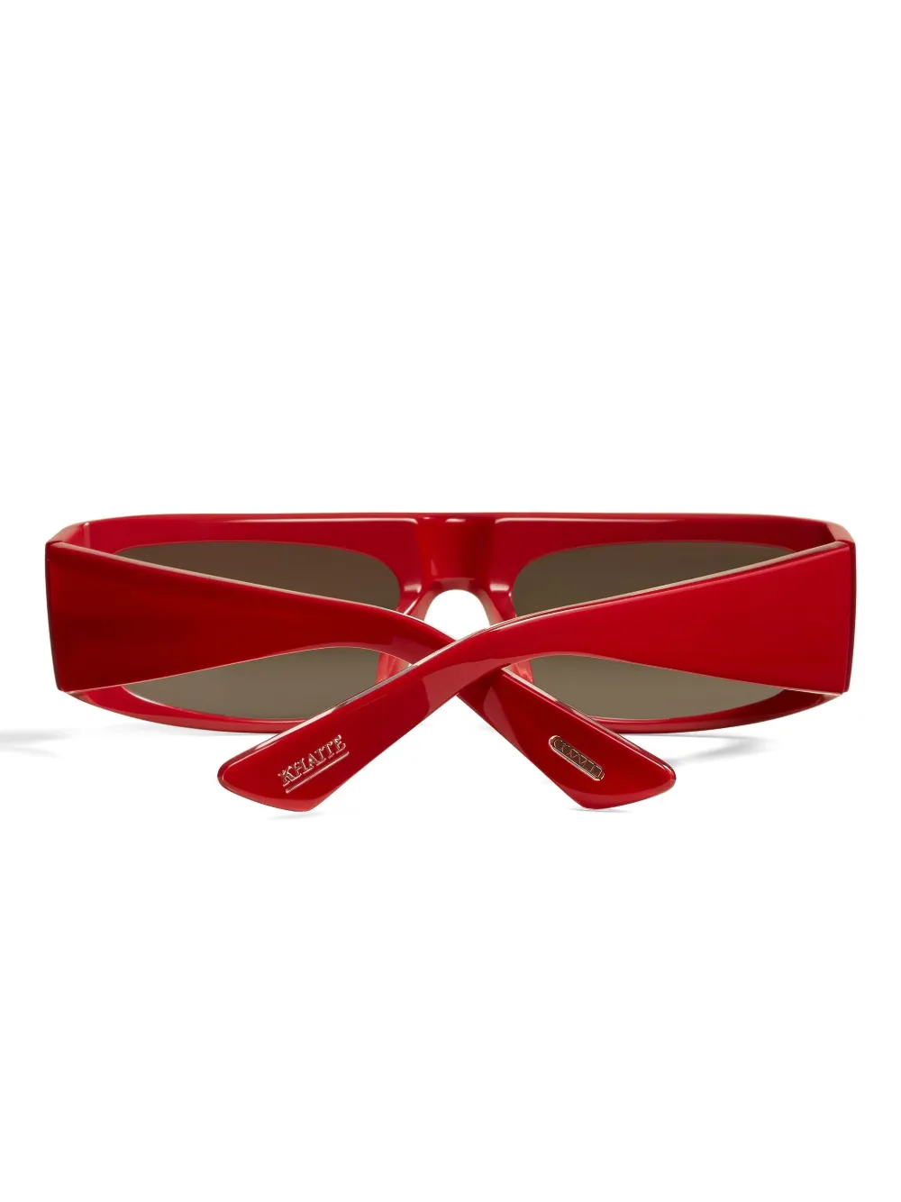 Khaite X Oliver Peoples 1979c Square-frame Acetate Sunglasses In Red
