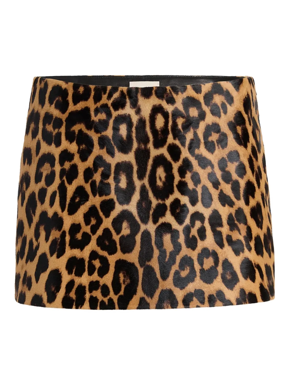 KHAITE leopard-print mini skirt - Toni neutri