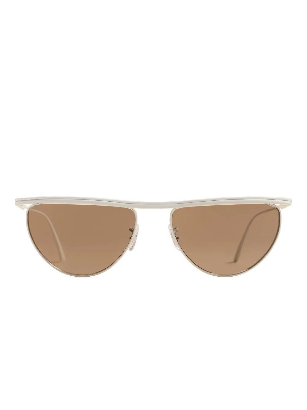 KHAITE x Oliver Peoples browline sunglasses | Silver | Image 1