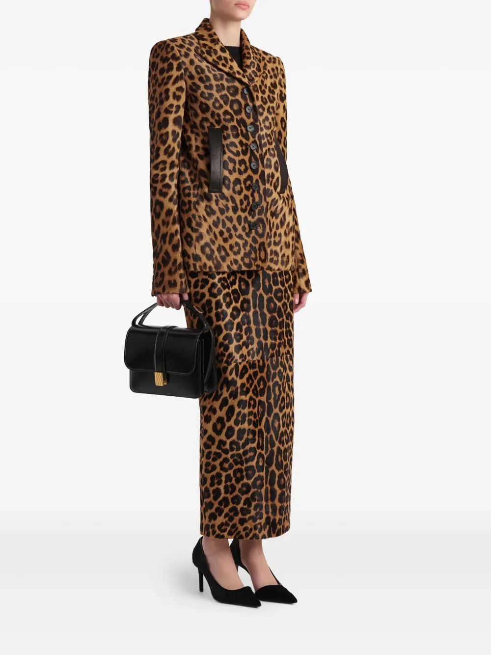 KHAITE leopard print slit maxi skirt | Straight Skirts | Image 2