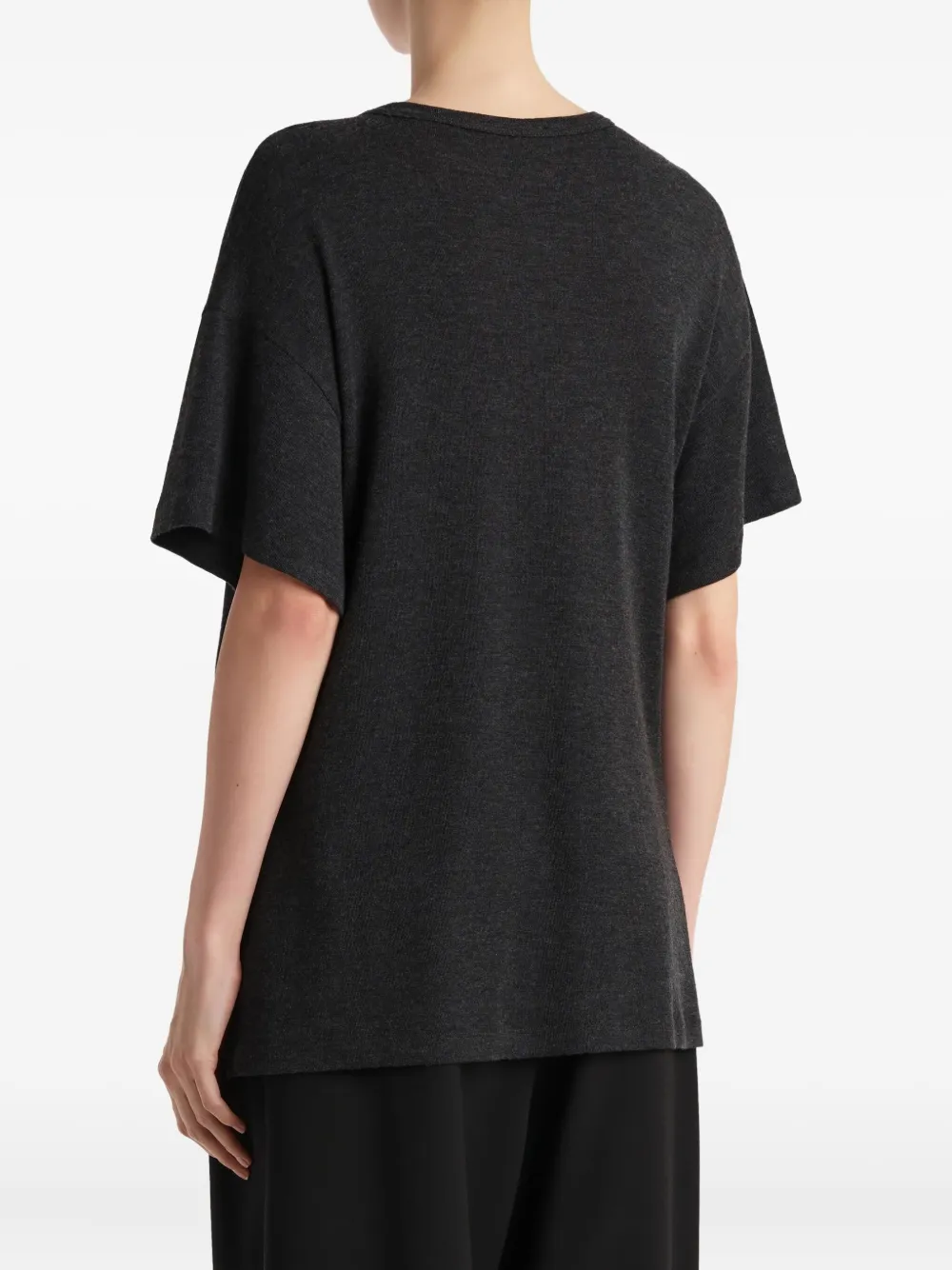 Khaite Short-sleeve Top In Black