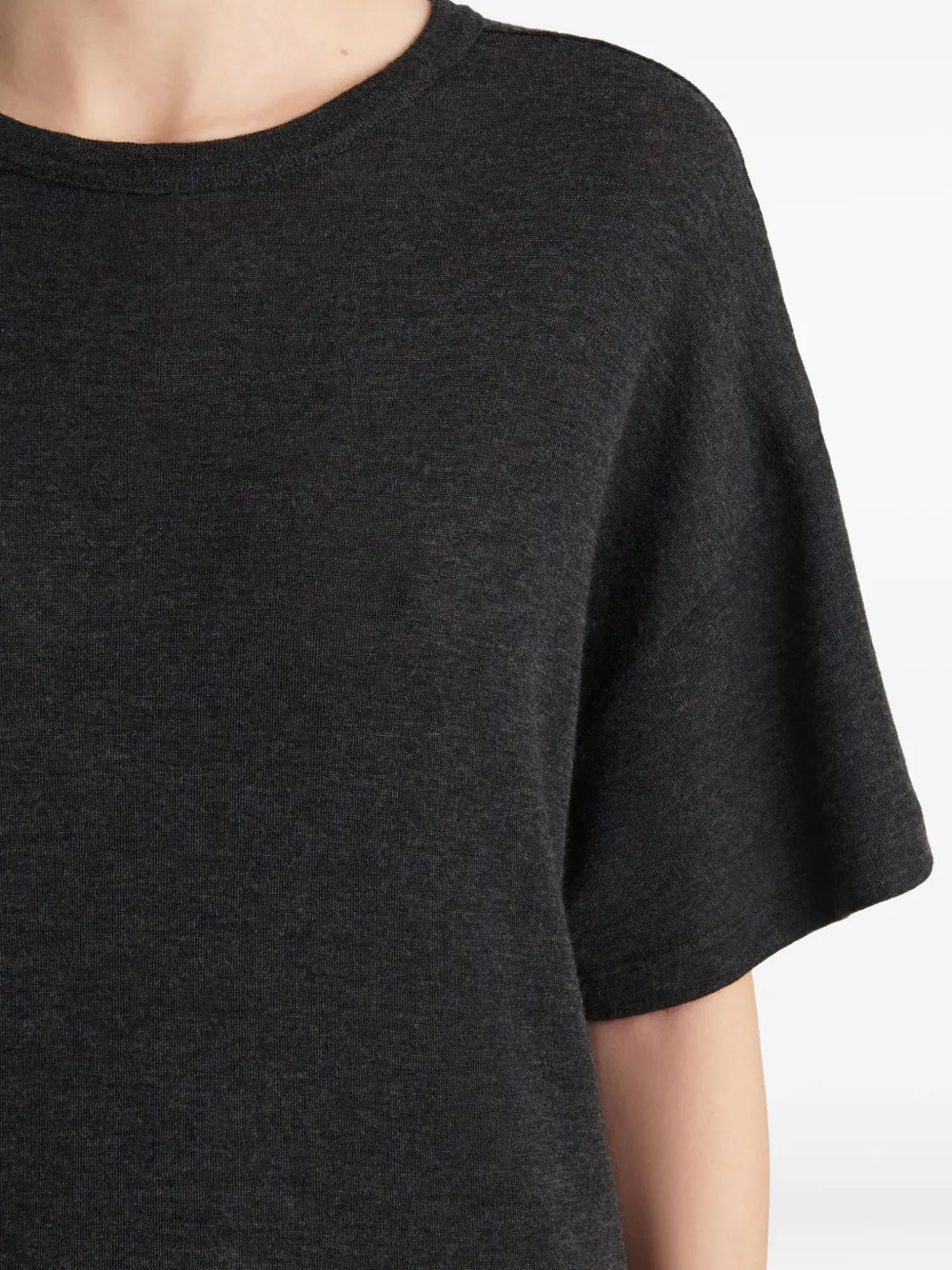 Khaite Short-sleeve Top In Black