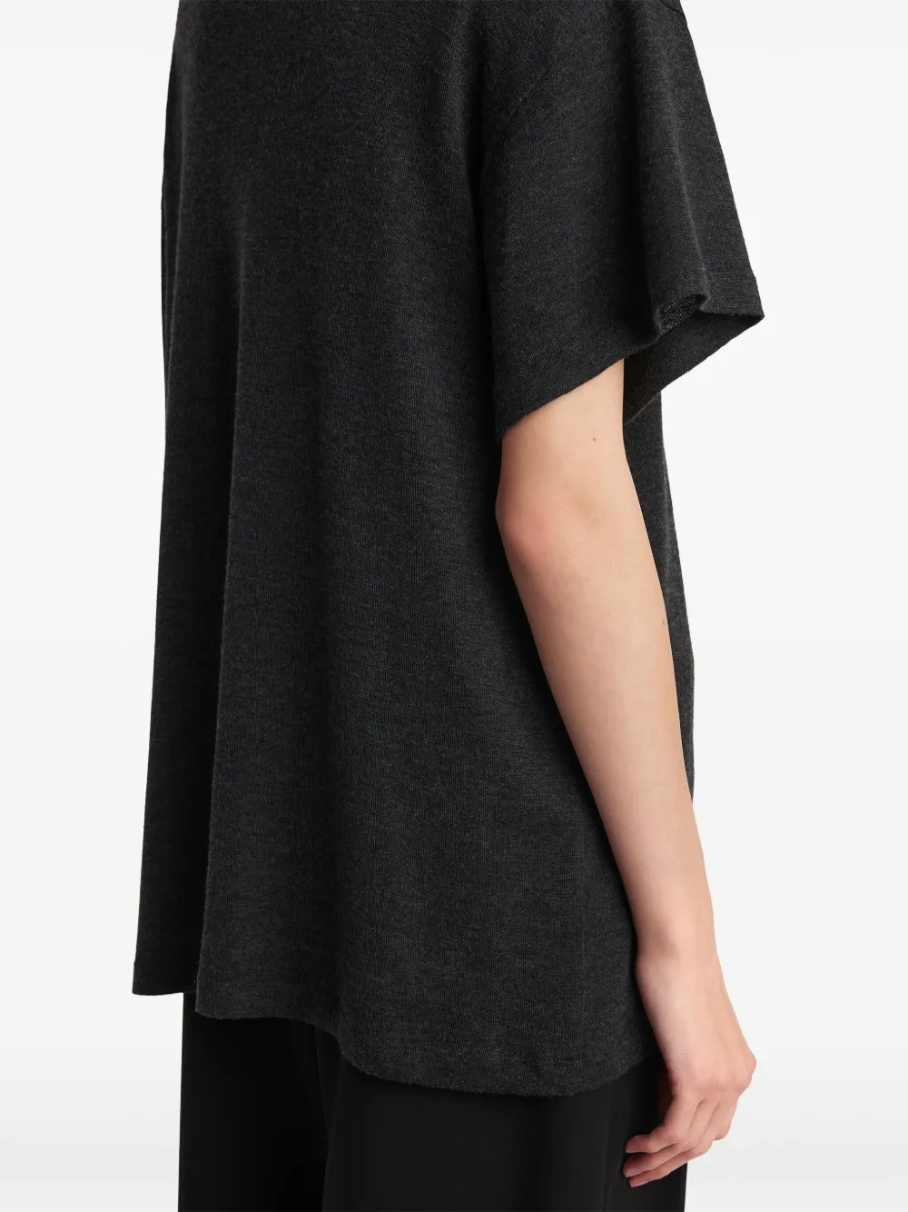 KHAITE Top met korte mouwen Grijs