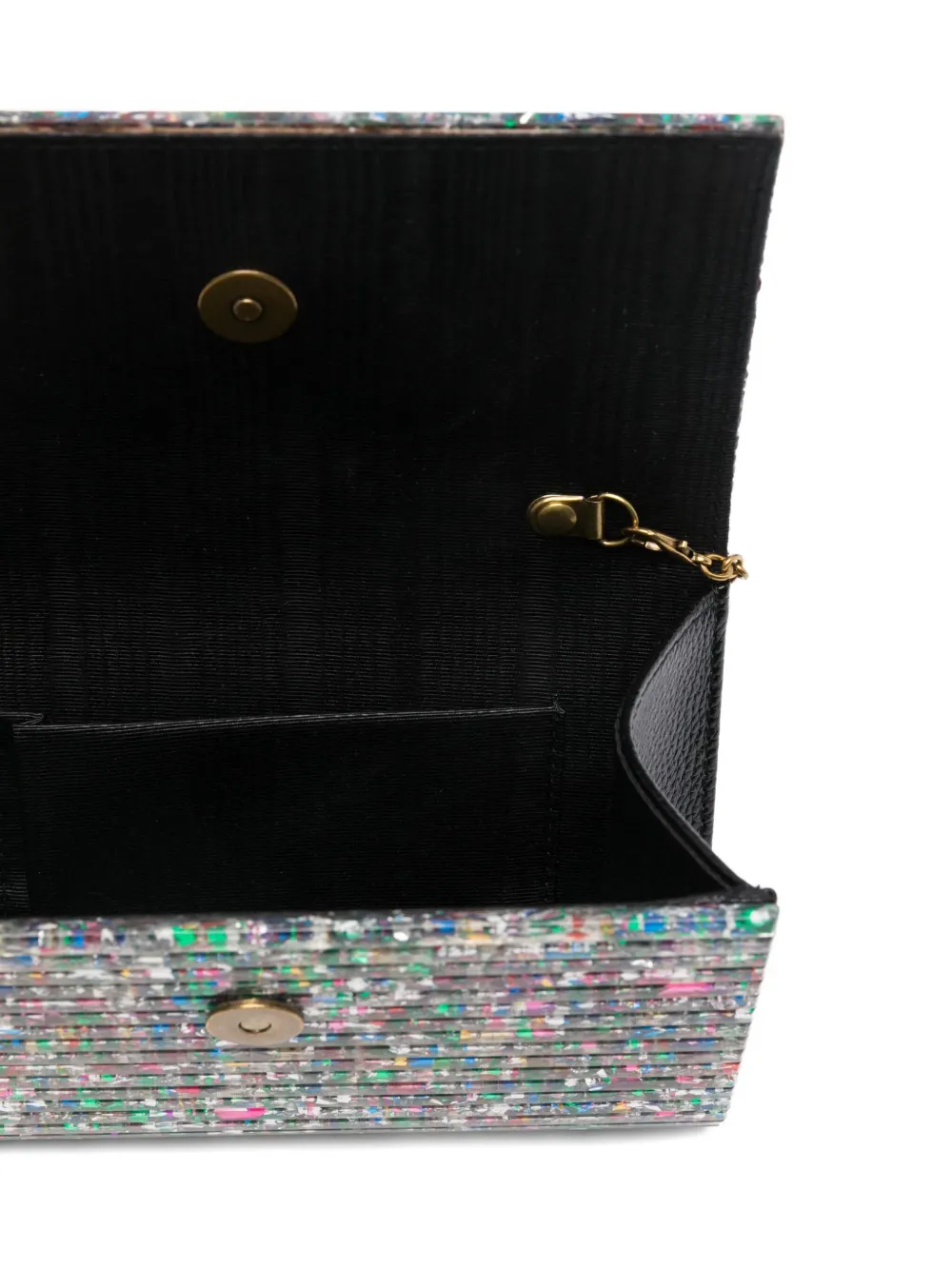 Kurt Geiger Party Eagle Clutch Bag In Silver