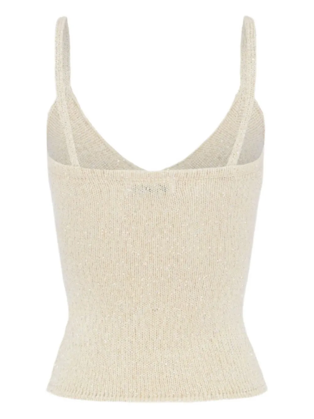 Asta Resort Carolina V-neck Top In Neutral