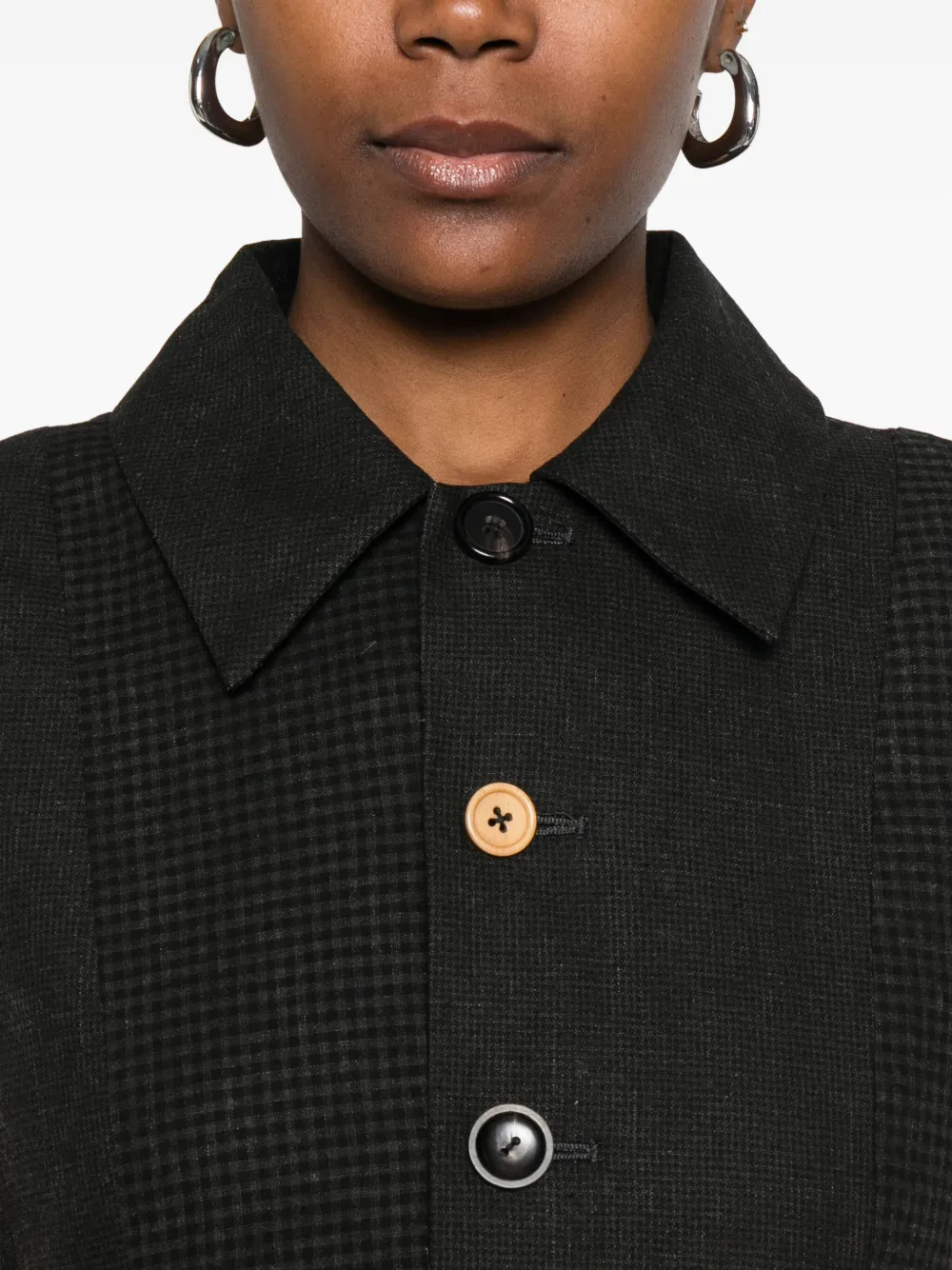 A Tentative Atelier Asymmetric Midi Dress In Black