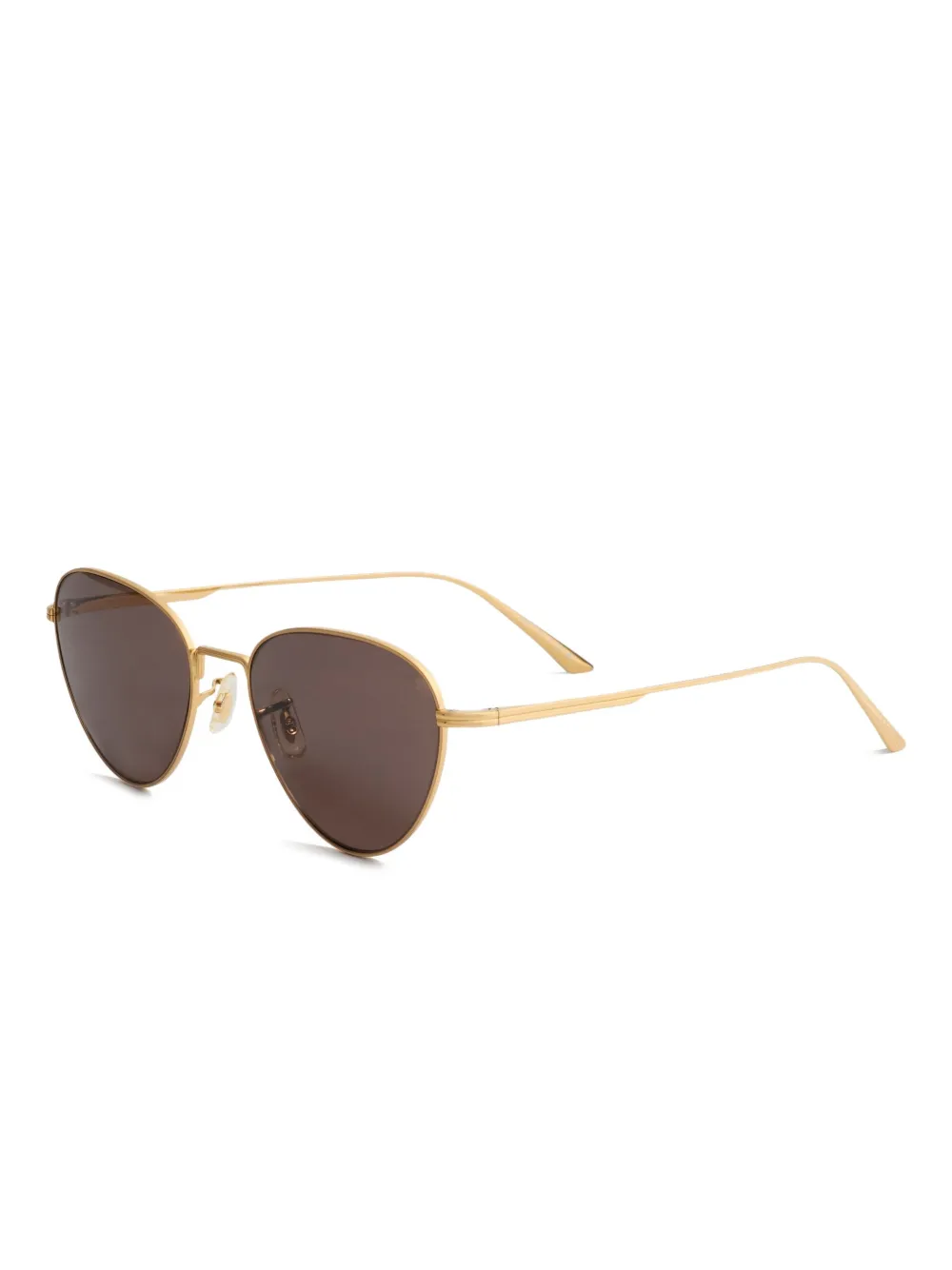  Khaite Triangular-frame Sunglasses - Gold 