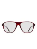KHAITE x Oliver Peoples x Oliver Peoples rectangle-frame glasses - Red