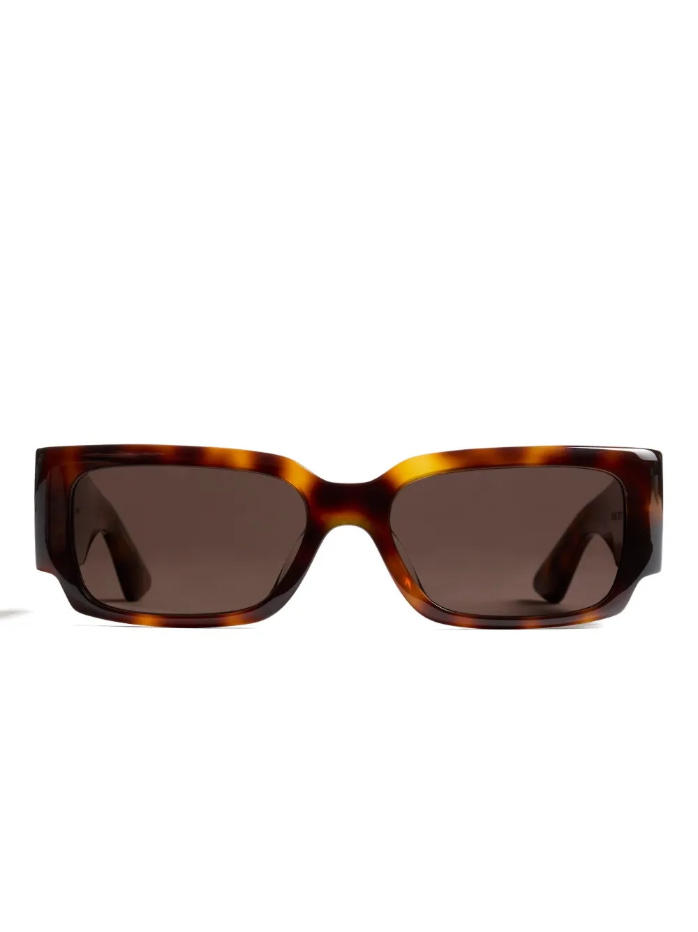 KHAITE x Oliver Peoples rectangle leopard sunglasses | Brown | Image 1