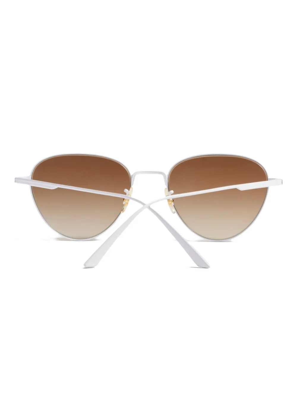  Khaite Metal Geometric Glasses - Silver 