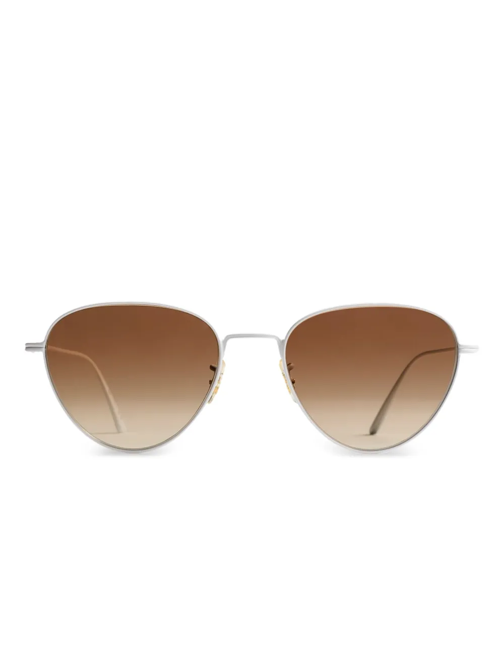 KHAITE x Oliver Peoples Geometrische Brille - Silber