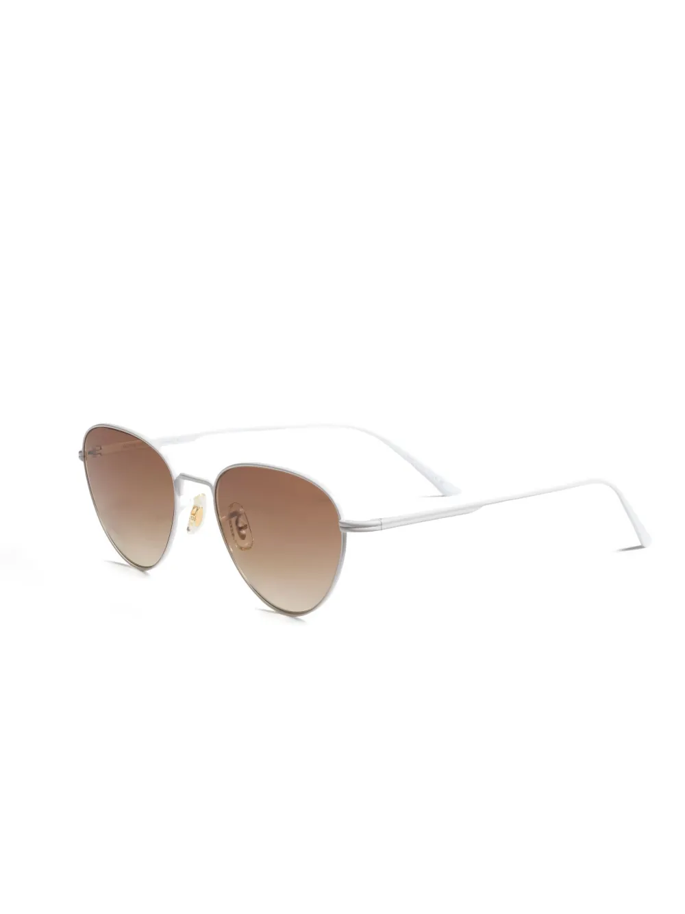 Khaite Metal Geometric Glasses - Silver 