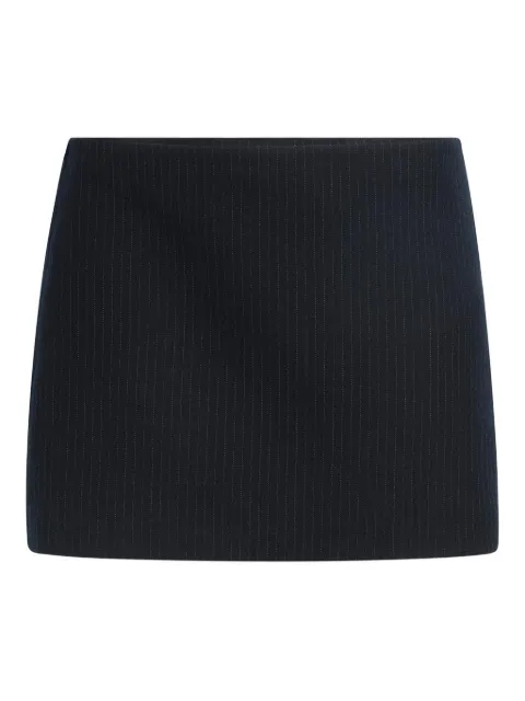 KHAITE Jett pinstripe mini skirt