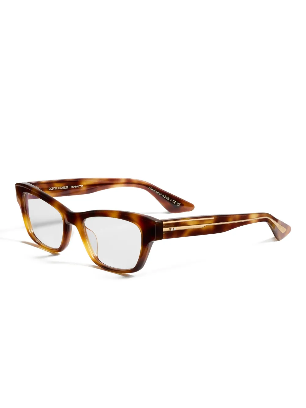  Khaite Rectangle Frame Glasses - Brown 
