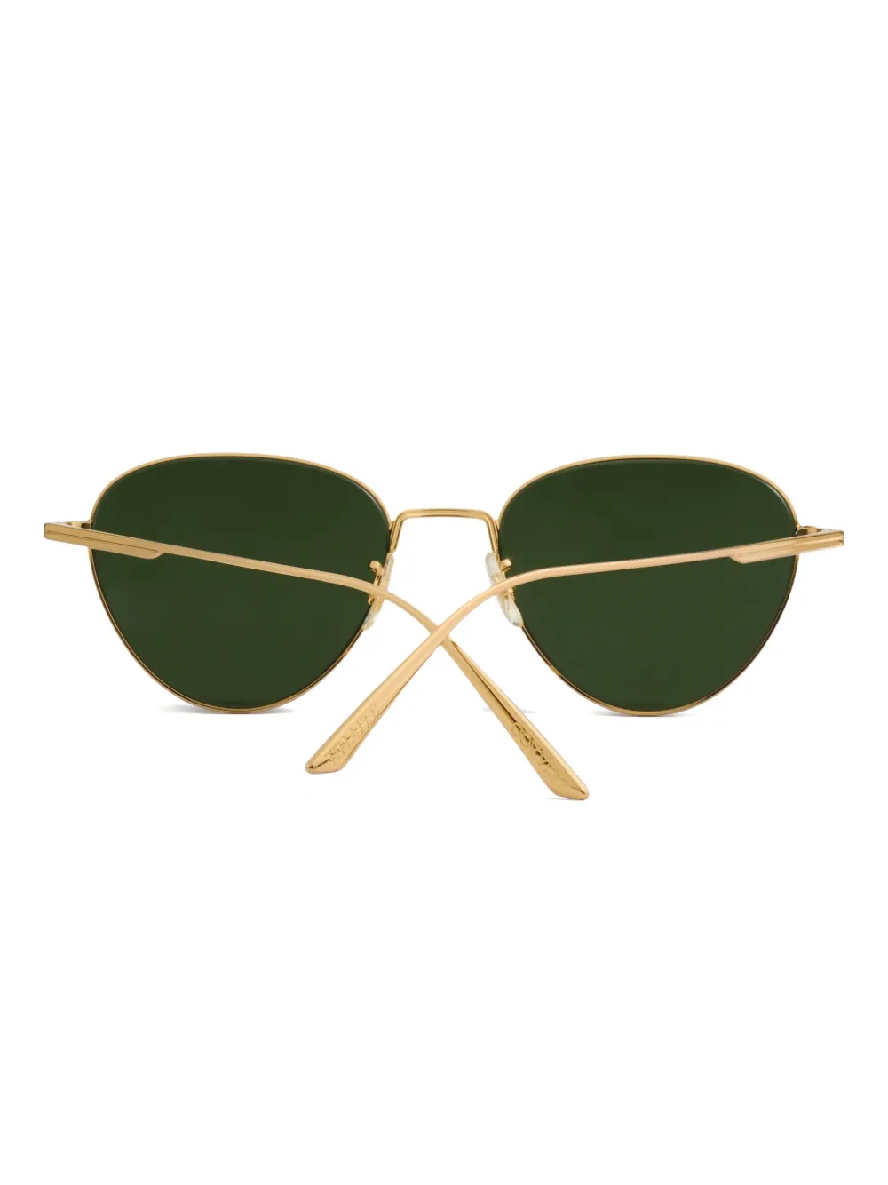 KHAITE x Oliver Peoples Zonnebril met ovalen montuur Goud