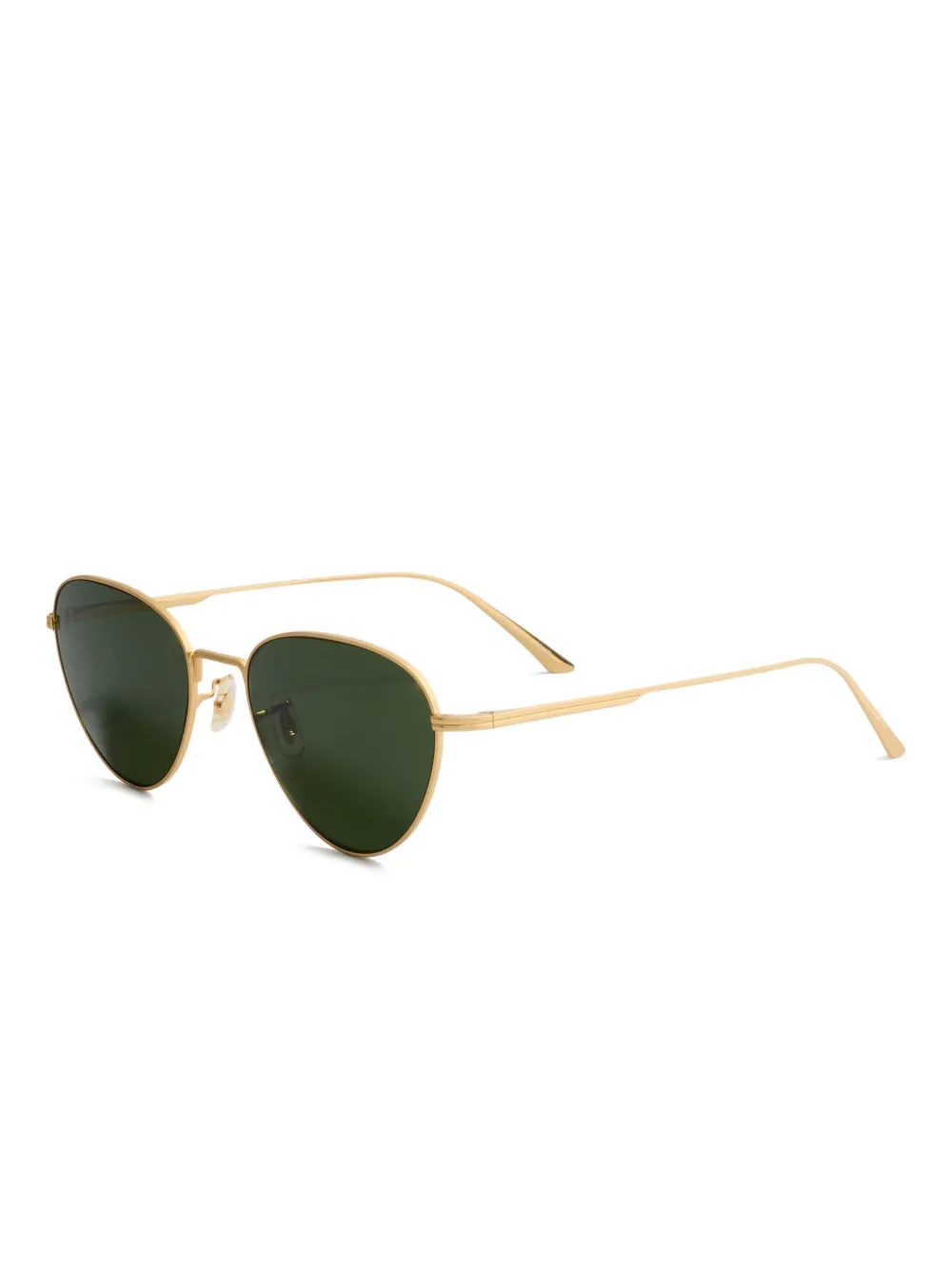KHAITE x Oliver Peoples Zonnebril met ovalen montuur Goud