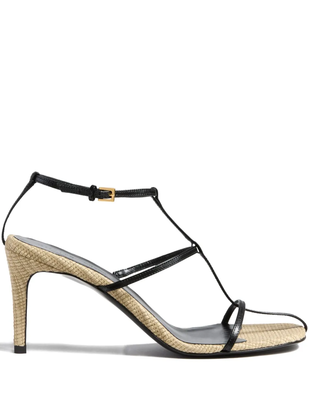 KHAITE 75mm Cage strappy heeled sandals | Black | Image 1
