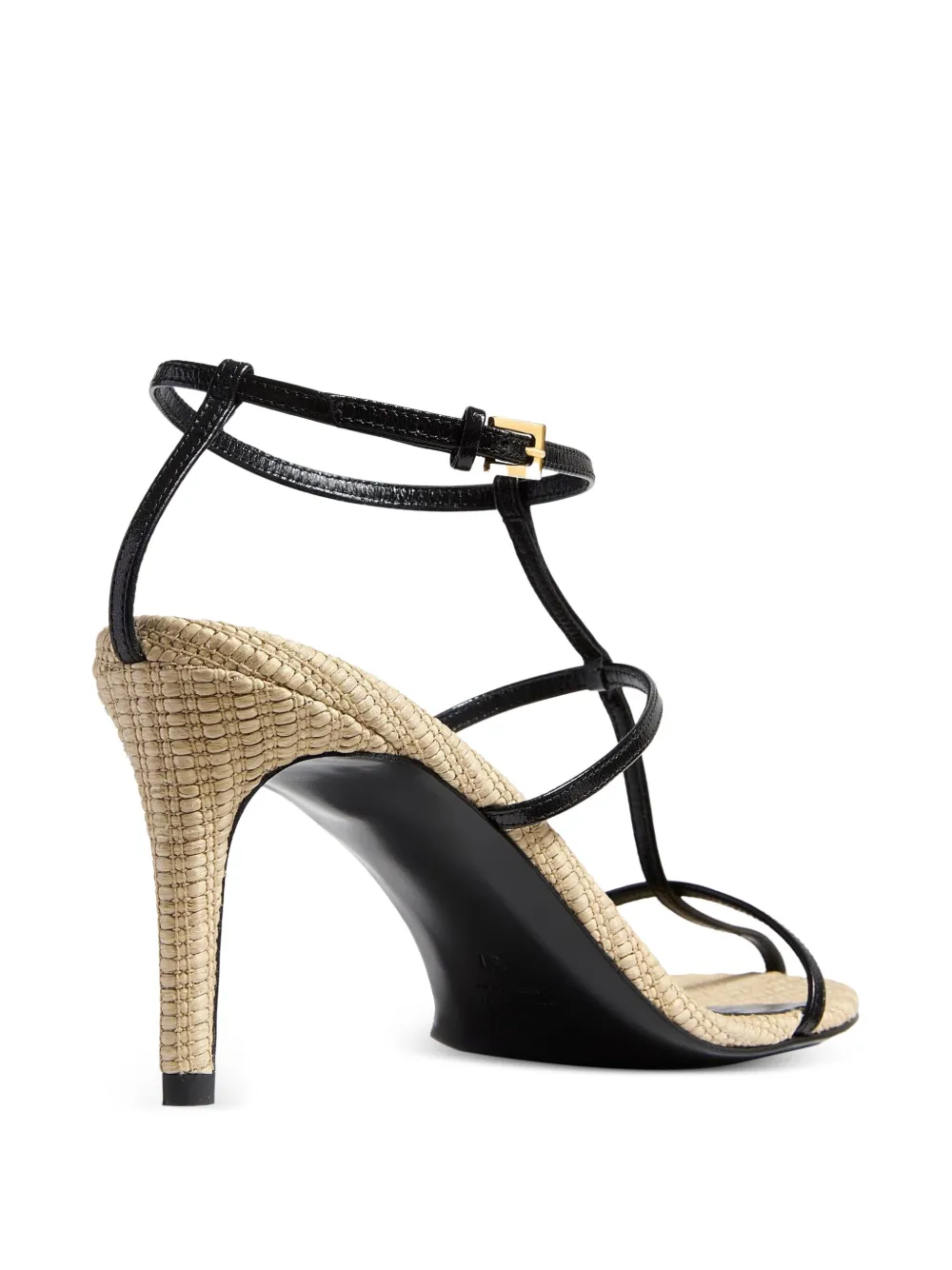 KHAITE 75mm sandalen met bandjes en hak Zwart
