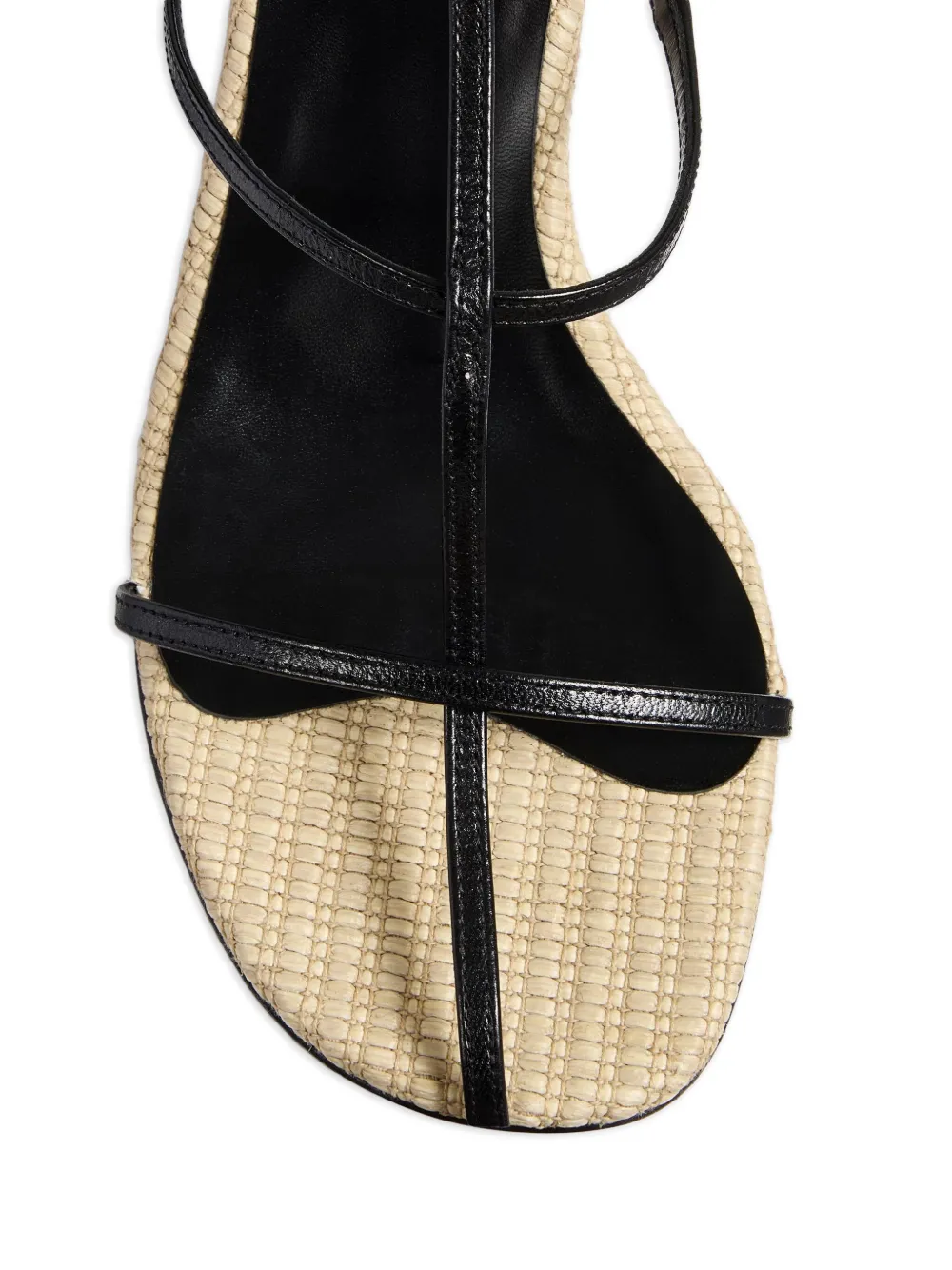 KHAITE 75mm sandalen met bandjes en hak Zwart