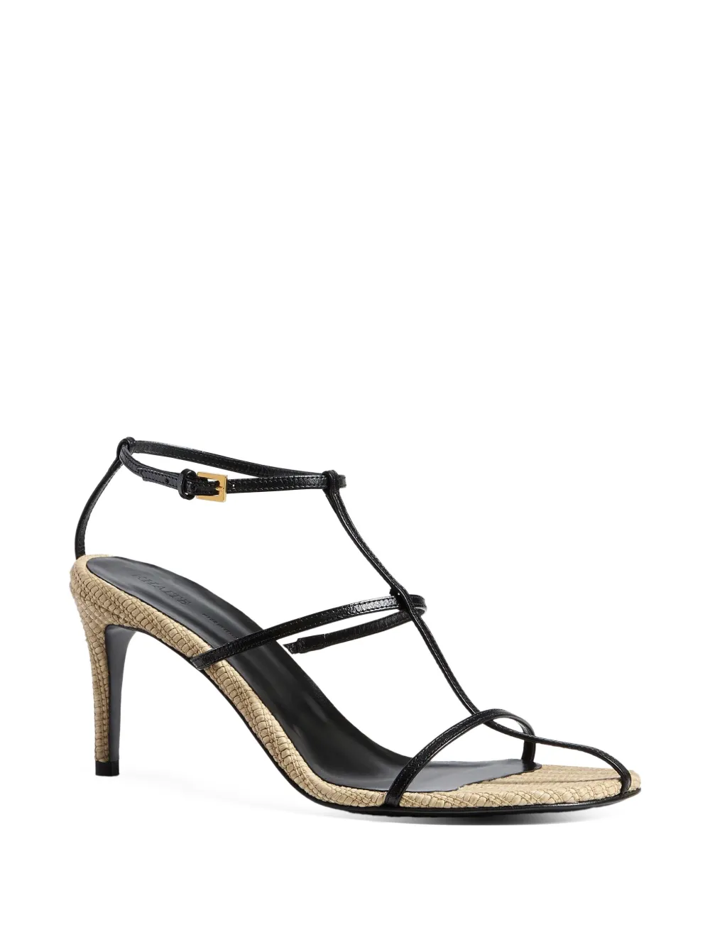 KHAITE 75mm sandalen met bandjes en hak Zwart