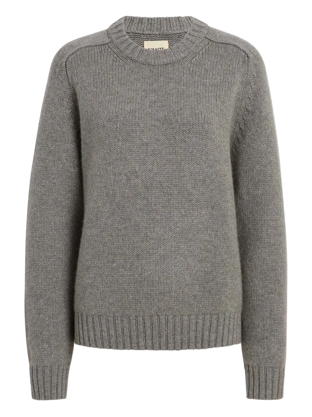 KHAITE Mae shoulder detail knitwear | Grey | Image 1