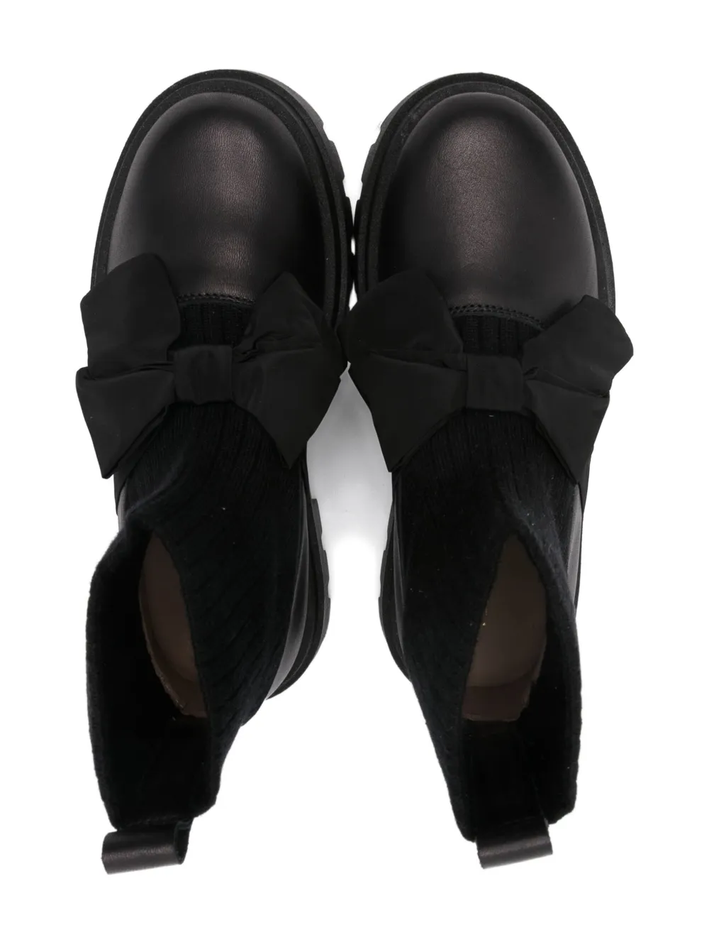 Florens Bow Detail Boots In Black