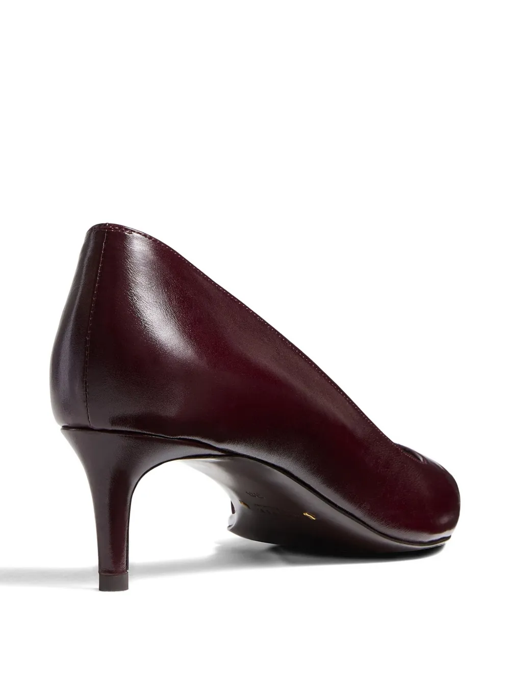 Khaite Pointed Toe Kitten Heel Pumps In Red