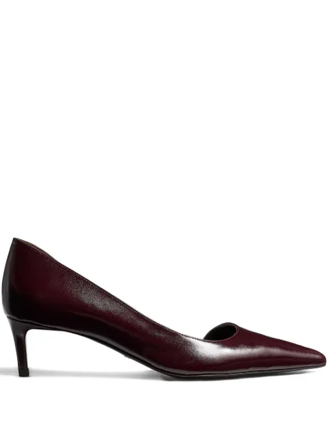 KHAITE pointed toe kitten heel pumps
