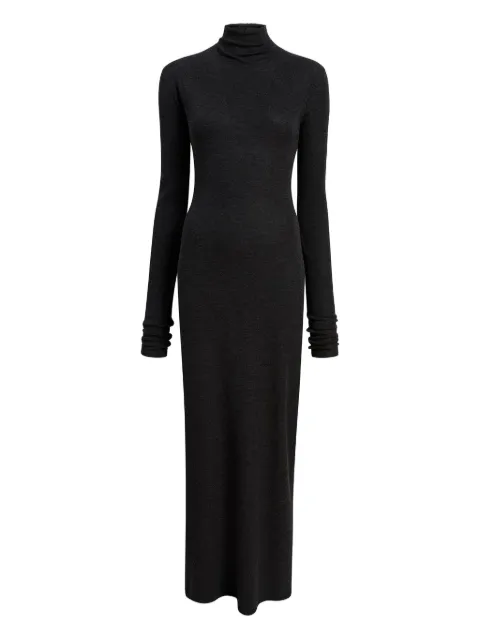 KHAITE roll-neck long-sleeve dress