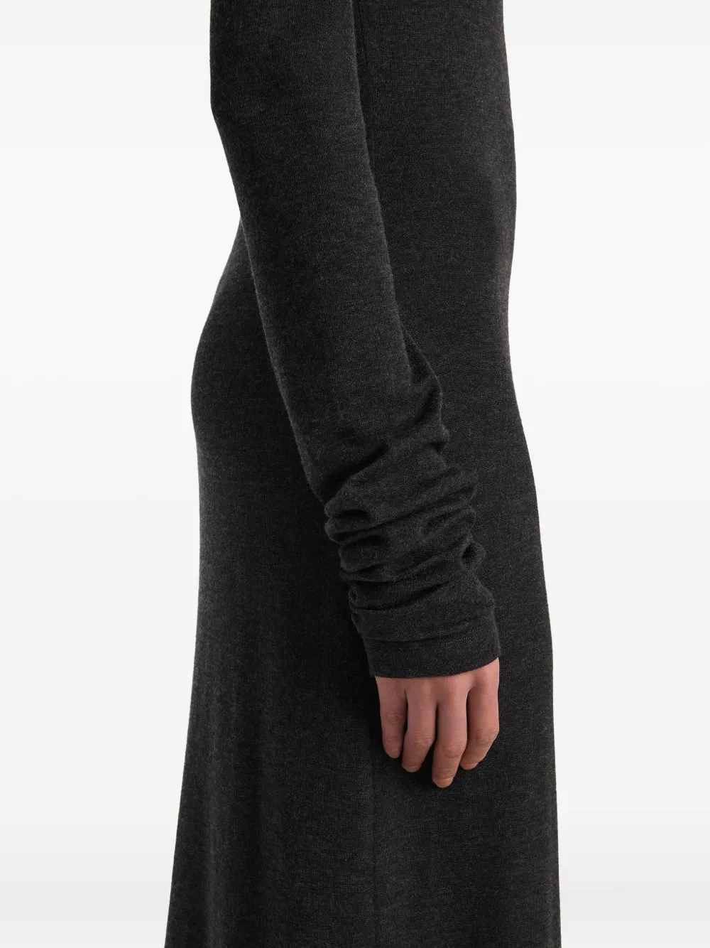 KHAITE Jurk met col Grijs