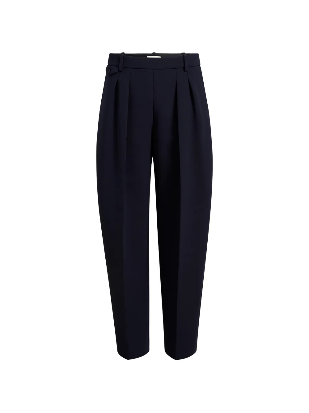 KHAITE Plooibroek met knoopdetail Blauw
