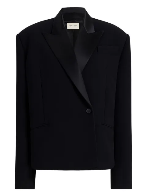 KHAITE notched lapel single-button jacket
