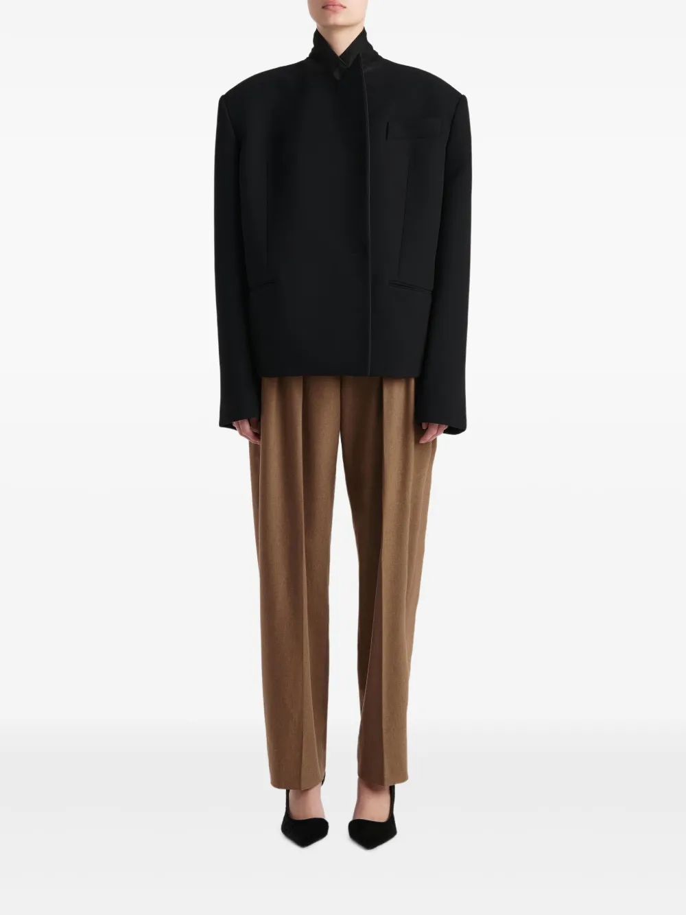 KHAITE notched lapel single-button jacket | Fitted Jackets | Image 2