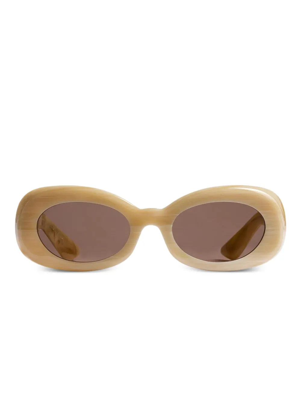 KHAITE oval-frame sunglasses | Neutrals | Image 1