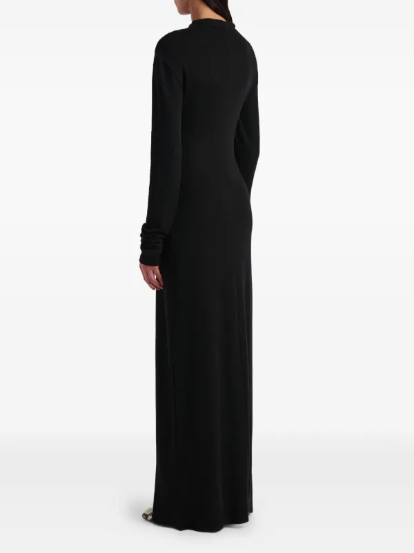 knee length dresses for ladies Khaite // Cream Ruched Off Shoulder Lydia Dress  VSP Consignment