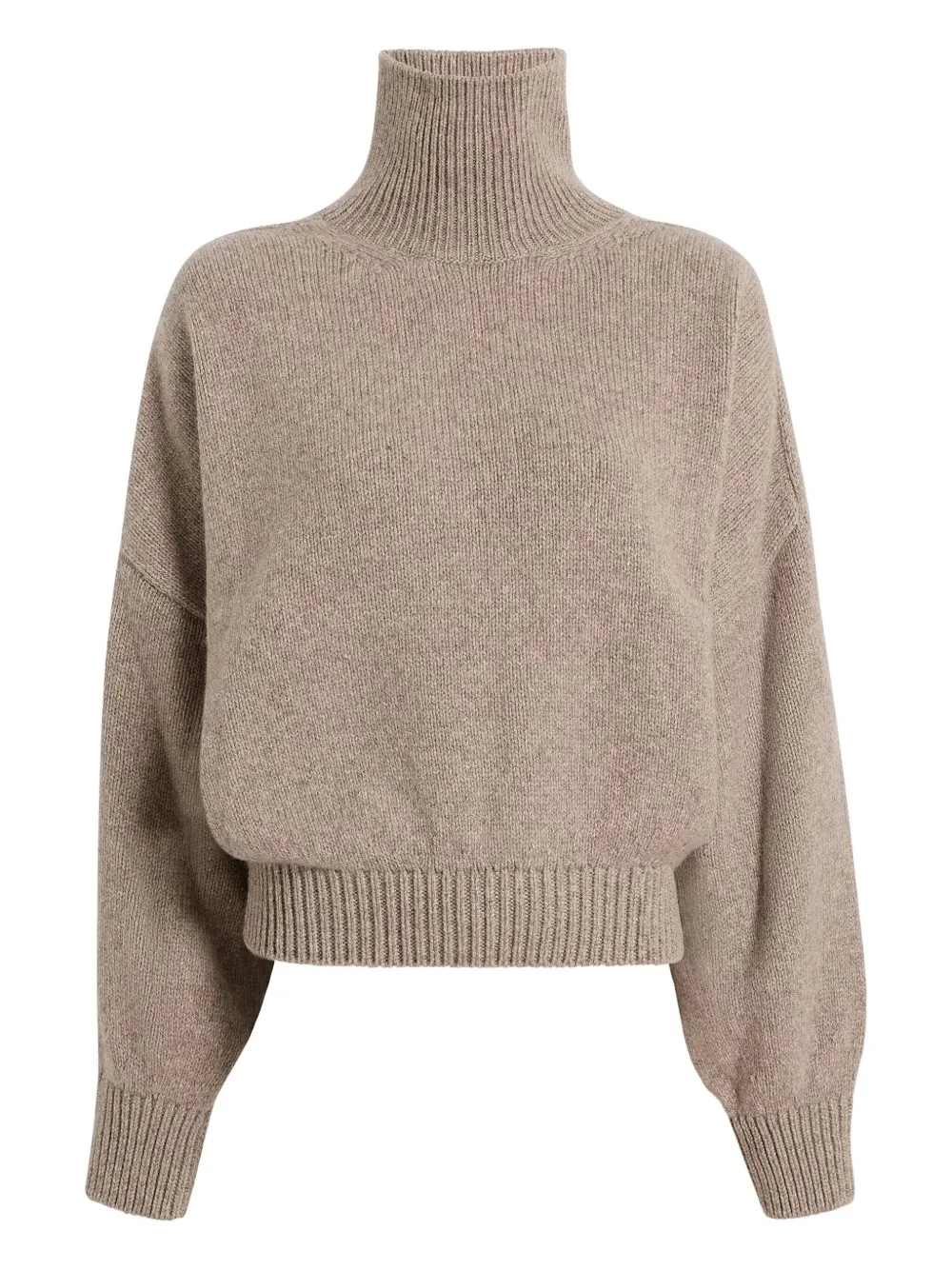 Khaite Willem Oversize Cashmere Turtleneck Sweater In Brown