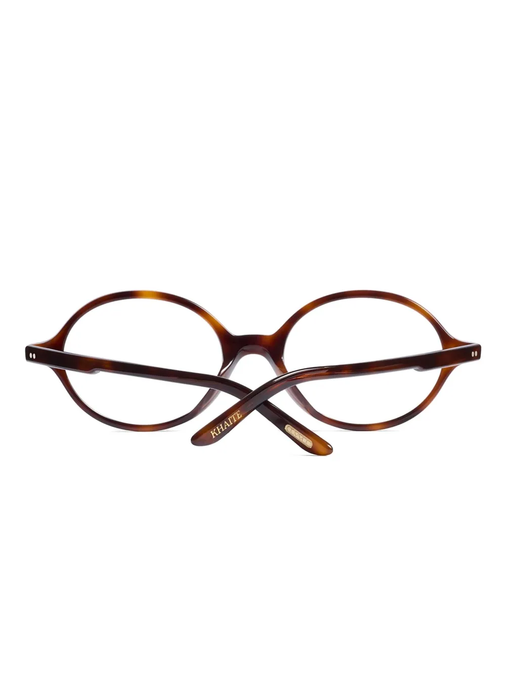 Khaite Oval-frame Glasses In Brown