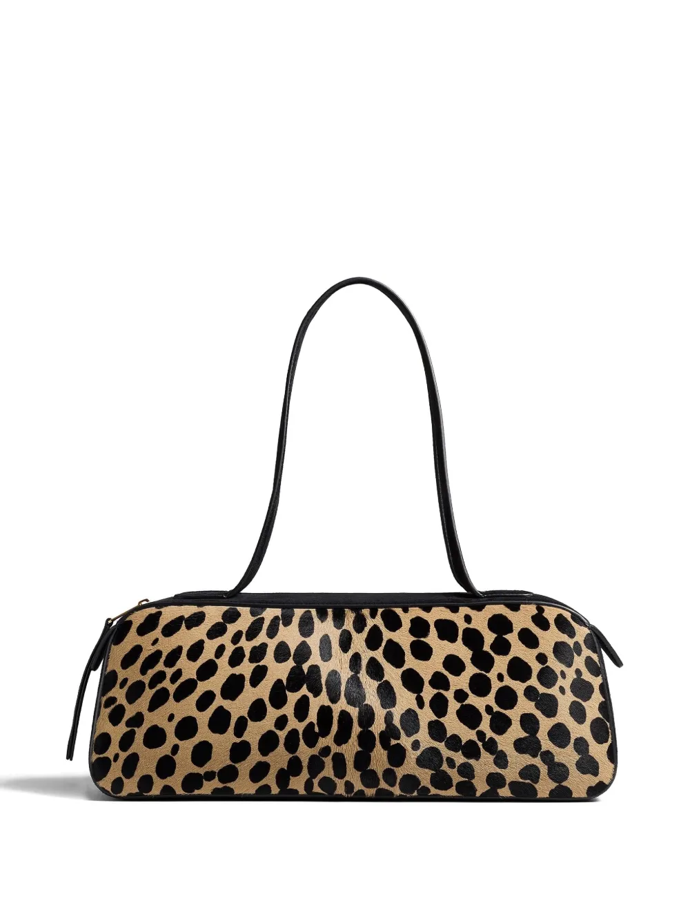 KHAITE Simona animal-print zip shoulder bag - Bruin