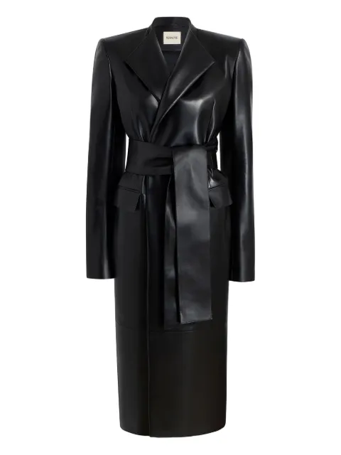 KHAITE Jelson lambskin belted-coat