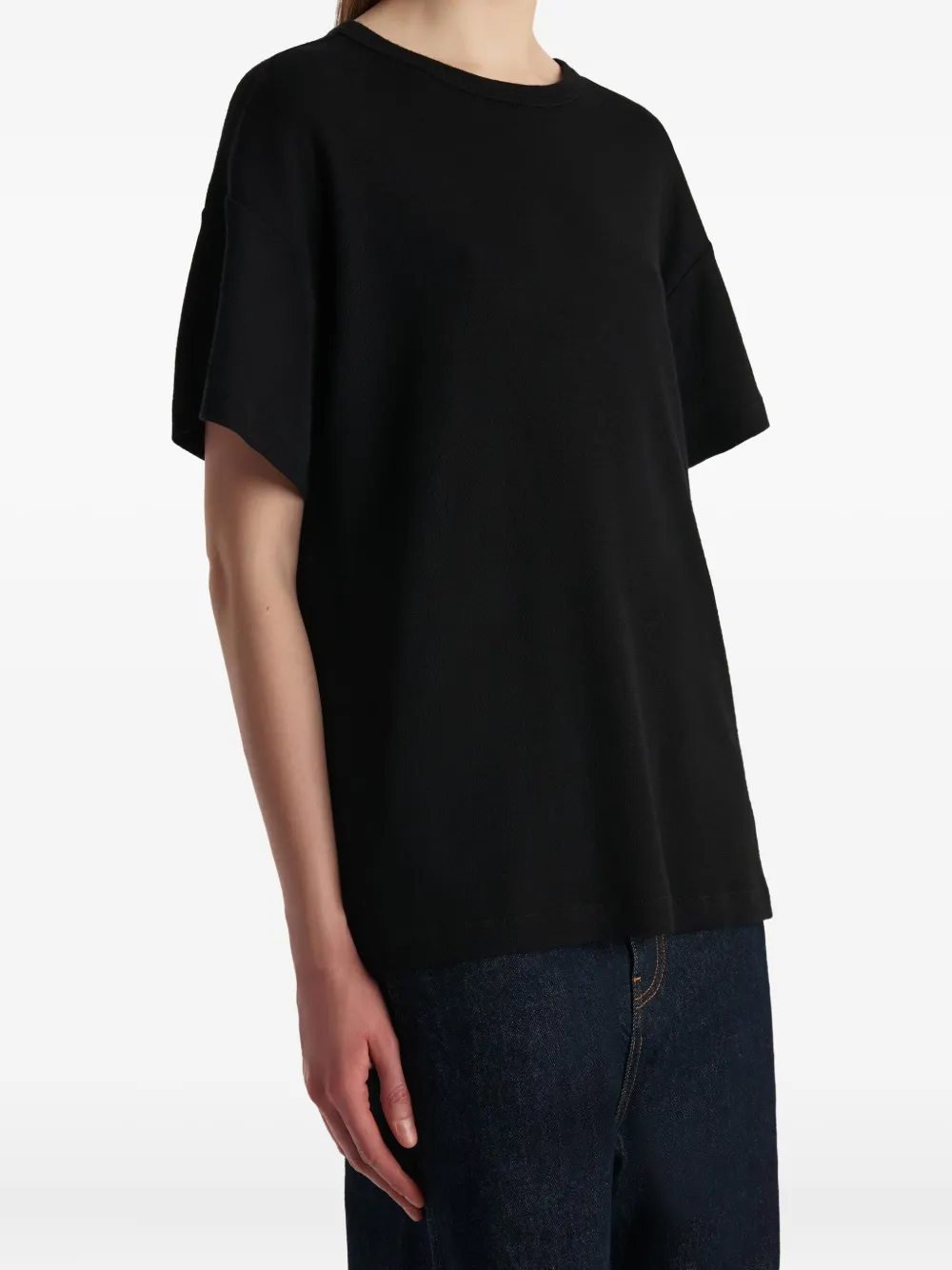 Khaite Cashmere T-shirt In Black