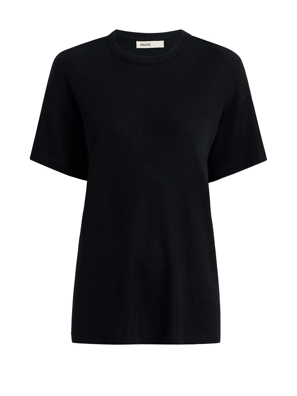KHAITE Kasjmier T-shirt Zwart