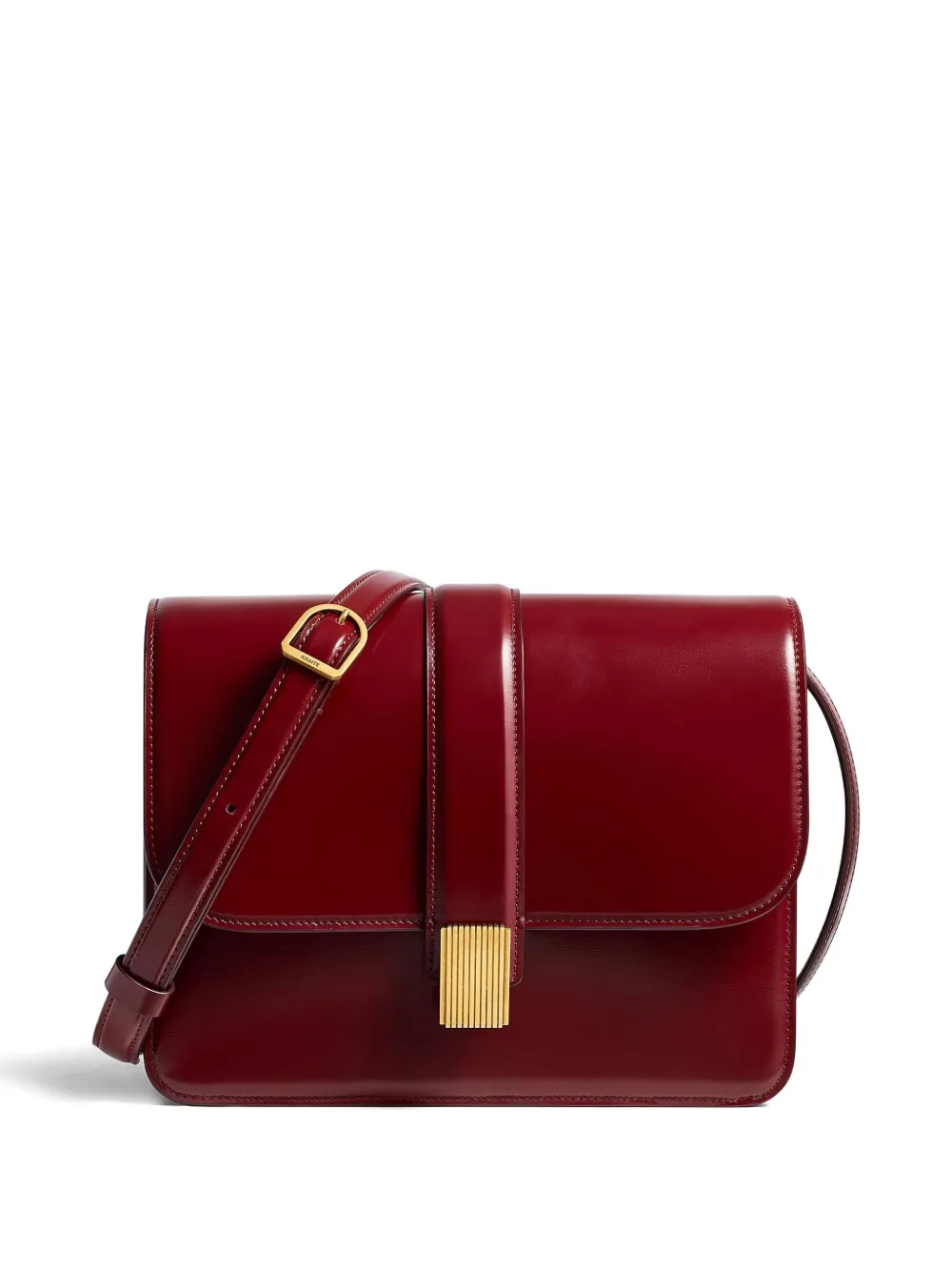 Khaite Leather Crossbody Bag In Red