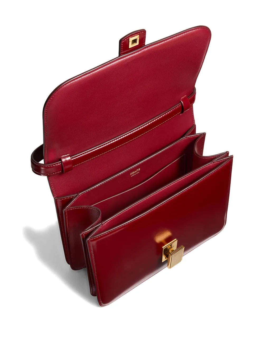 Khaite Leather Crossbody Bag In Red