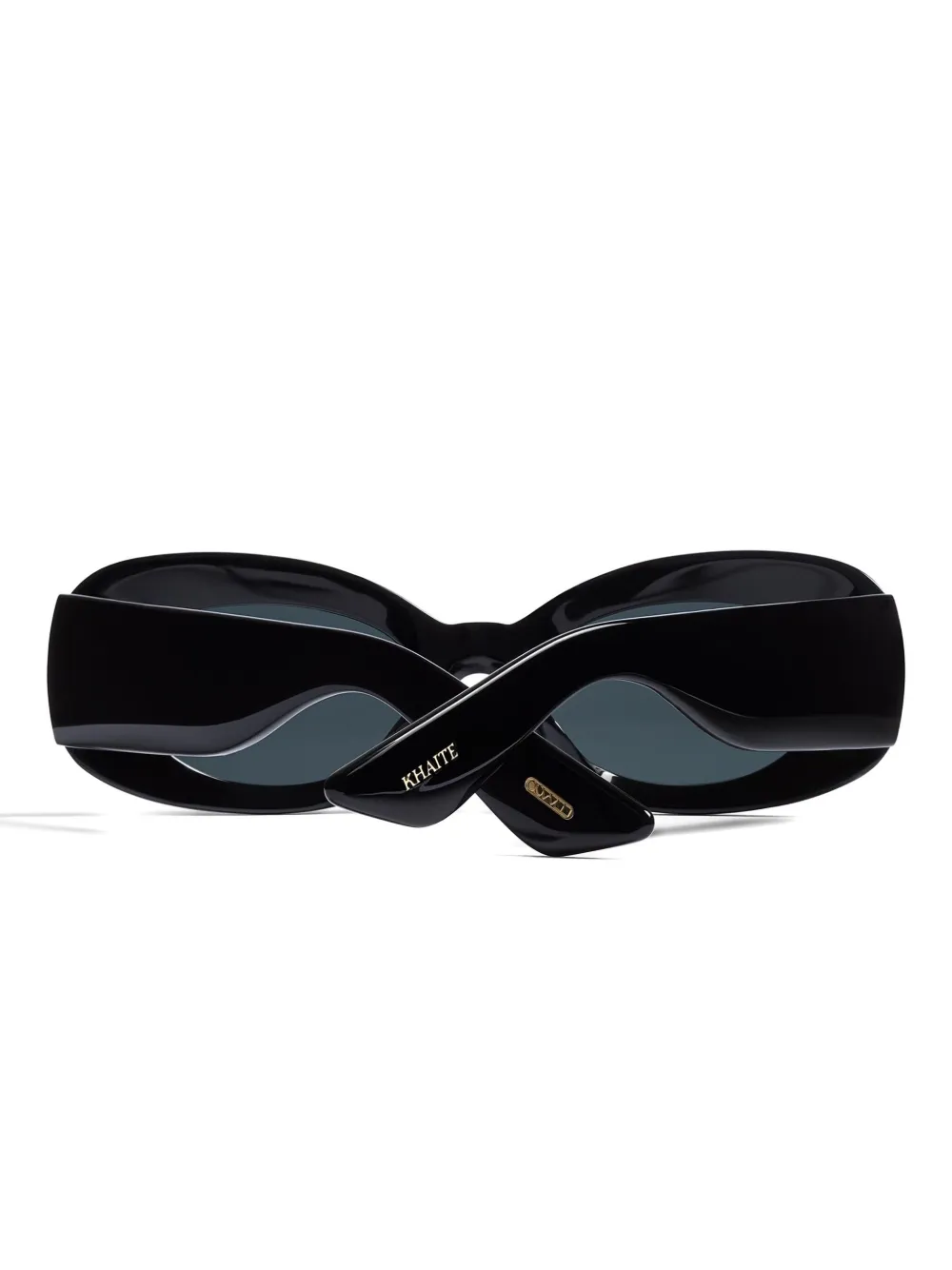 Khaite X Oliver Peoples Oval-frame Sunglasses In Black