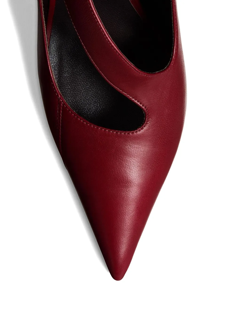 Khaite 85mm Sloan Buckle Strap Pumps In Red