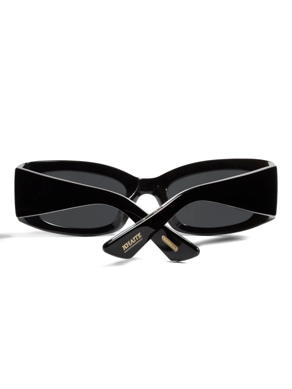 KHAITE x Oliver Peoples 1993C zonnebril met rechthoekig montuur Zwart