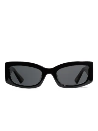KHAITE x Oliver Peoples 1993C Rectangle Sunglasses | Black | FARFETCH