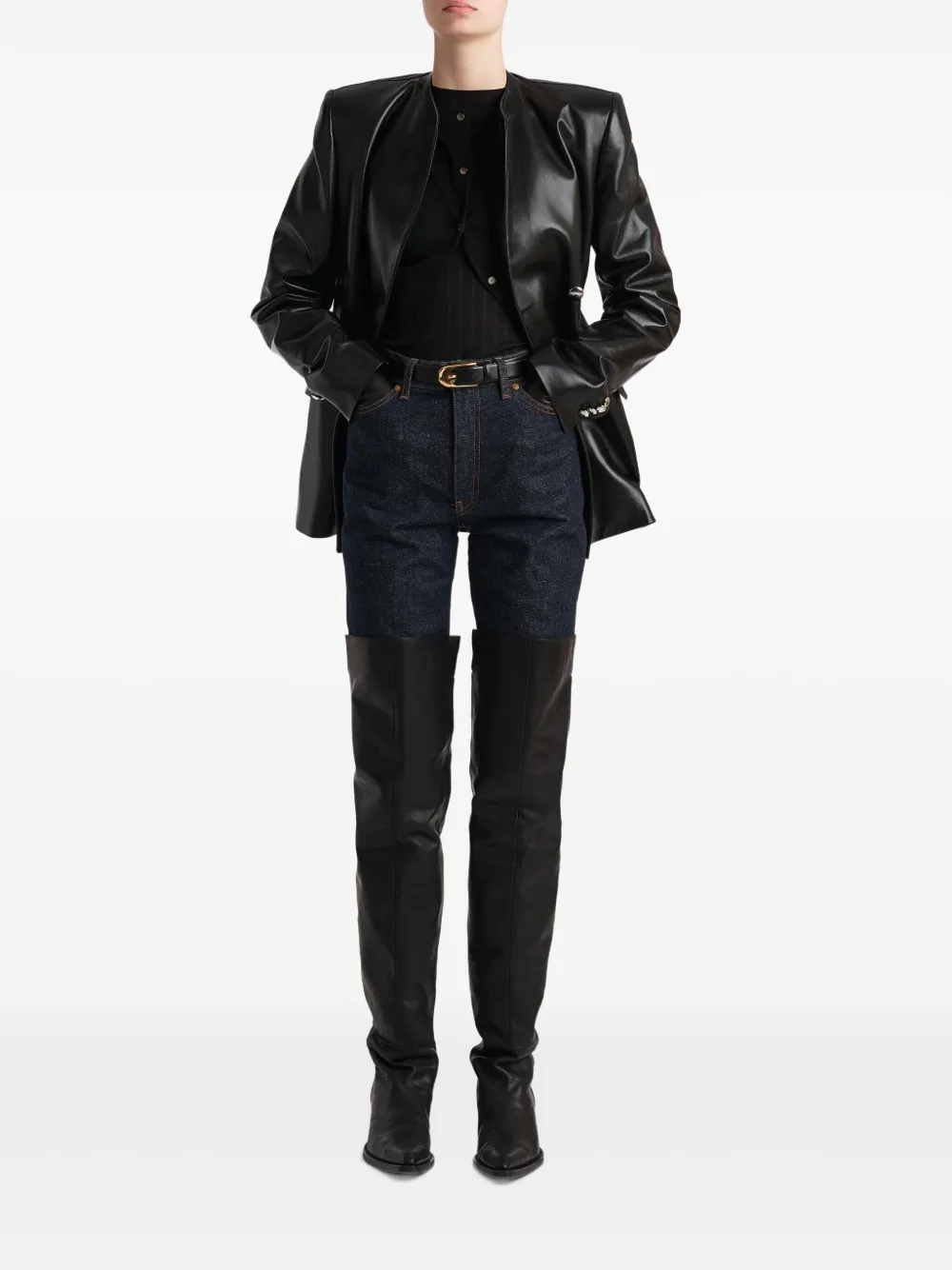 KHAITE button lambskin jacket | Leather Jackets | Image 2